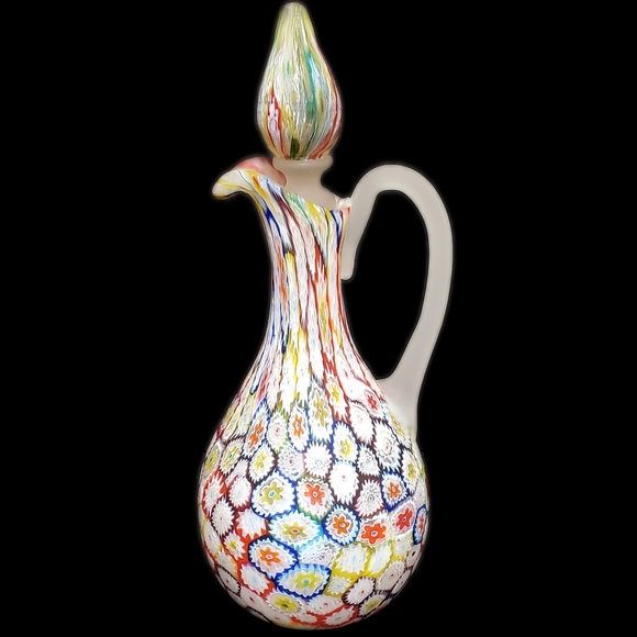 Millefiori Cruet w/Stopper - Picture 5 of 14